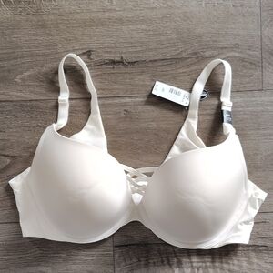 Torrid Cream Lace-Up Bra